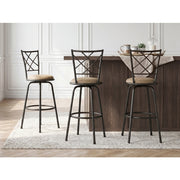 6153-2429 3-Piece Pack Convertible Swivel Counter/Pub Height Chair (Set of 3) - 6153-2429