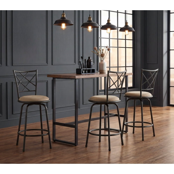 6153-2429 3-Piece Pack Convertible Swivel Counter/Pub Height Chair (Set of 3) - 6153-2429