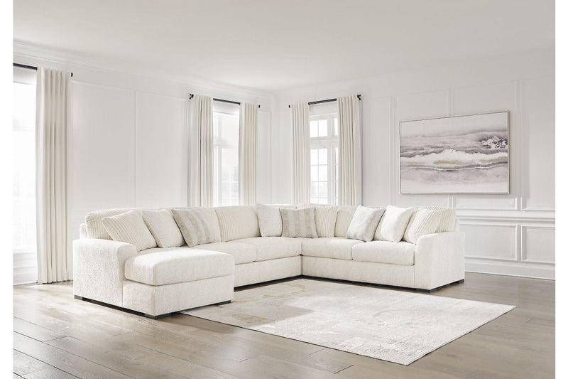 Chessington Ivory 4-Piece Sectional with Chaise -  Ashley - Luna Furniture