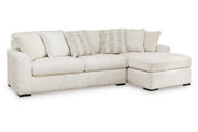 Chessington Ivory 2-Piece Sectional with Chaise -  Ashley - Luna Furniture