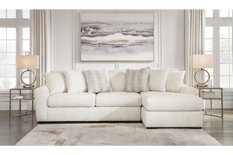 Chessington Ivory 2-Piece Sectional with Chaise -  Ashley - Luna Furniture