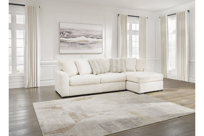 Chessington Ivory 2-Piece Sectional with Chaise -  Ashley - Luna Furniture