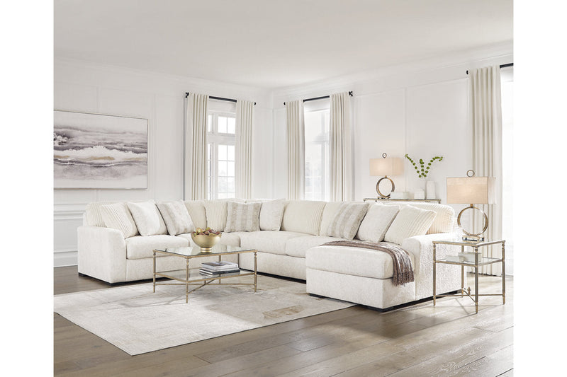 Chessington Ivory 4-Piece Sectional with Chaise -  Ashley - Luna Furniture