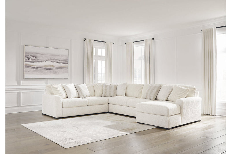 Chessington Ivory 4-Piece Sectional with Chaise -  Ashley - Luna Furniture