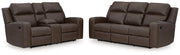 Lavenhorne Umber Reclining Sofa and Loveseat from Ashley - Luna Furniture