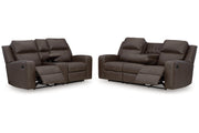 Lavenhorne Umber Reclining Living Room Set -  Ashley - Luna Furniture