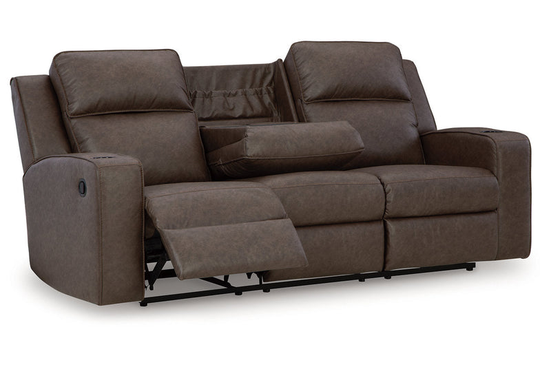 Lavenhorne Umber Reclining Sofa, Loveseat and Recliner -  Ashley - Luna Furniture