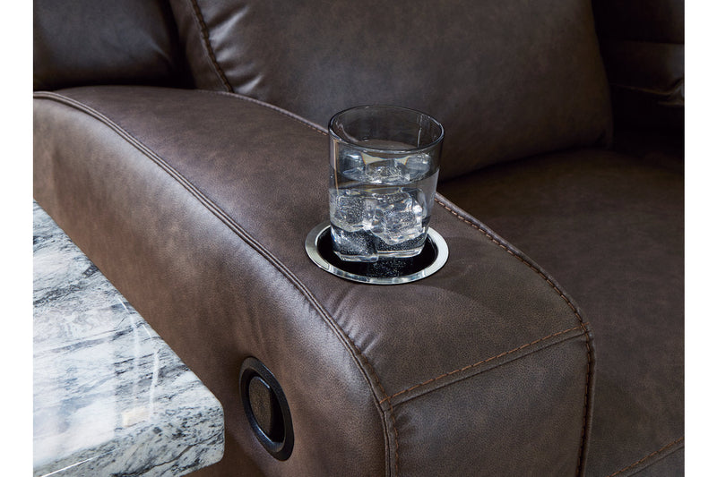 Lavenhorne Umber Reclining Sofa, Loveseat and Recliner -  Ashley - Luna Furniture