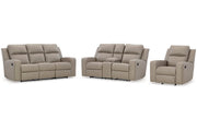 Lavenhorne Pebble Reclining Sofa, Loveseat and Recliner -  Ashley - Luna Furniture