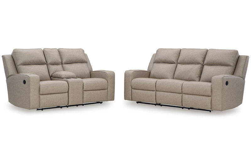 Lavenhorne Pebble Reclining Living Room Set -  Ashley - Luna Furniture