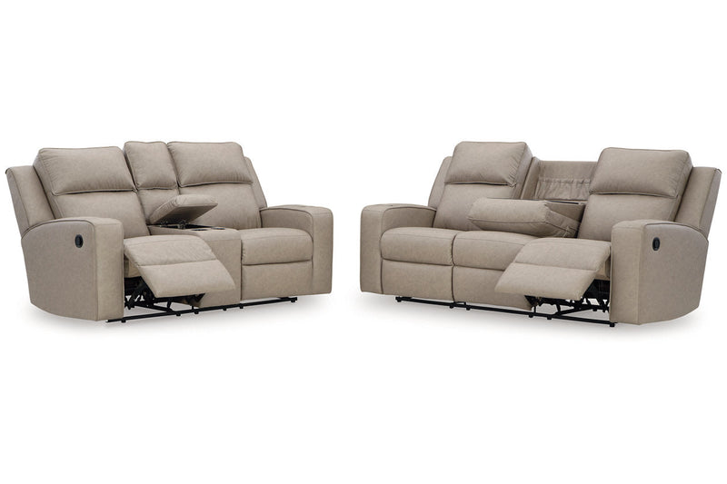 Lavenhorne Pebble Reclining Living Room Set -  Ashley - Luna Furniture