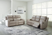Lavenhorne Pebble Reclining Sofa and Loveseat from Ashley - Luna Furniture
