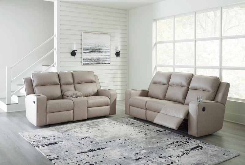 Lavenhorne Pebble Reclining Sofa and Loveseat from Ashley - Luna Furniture