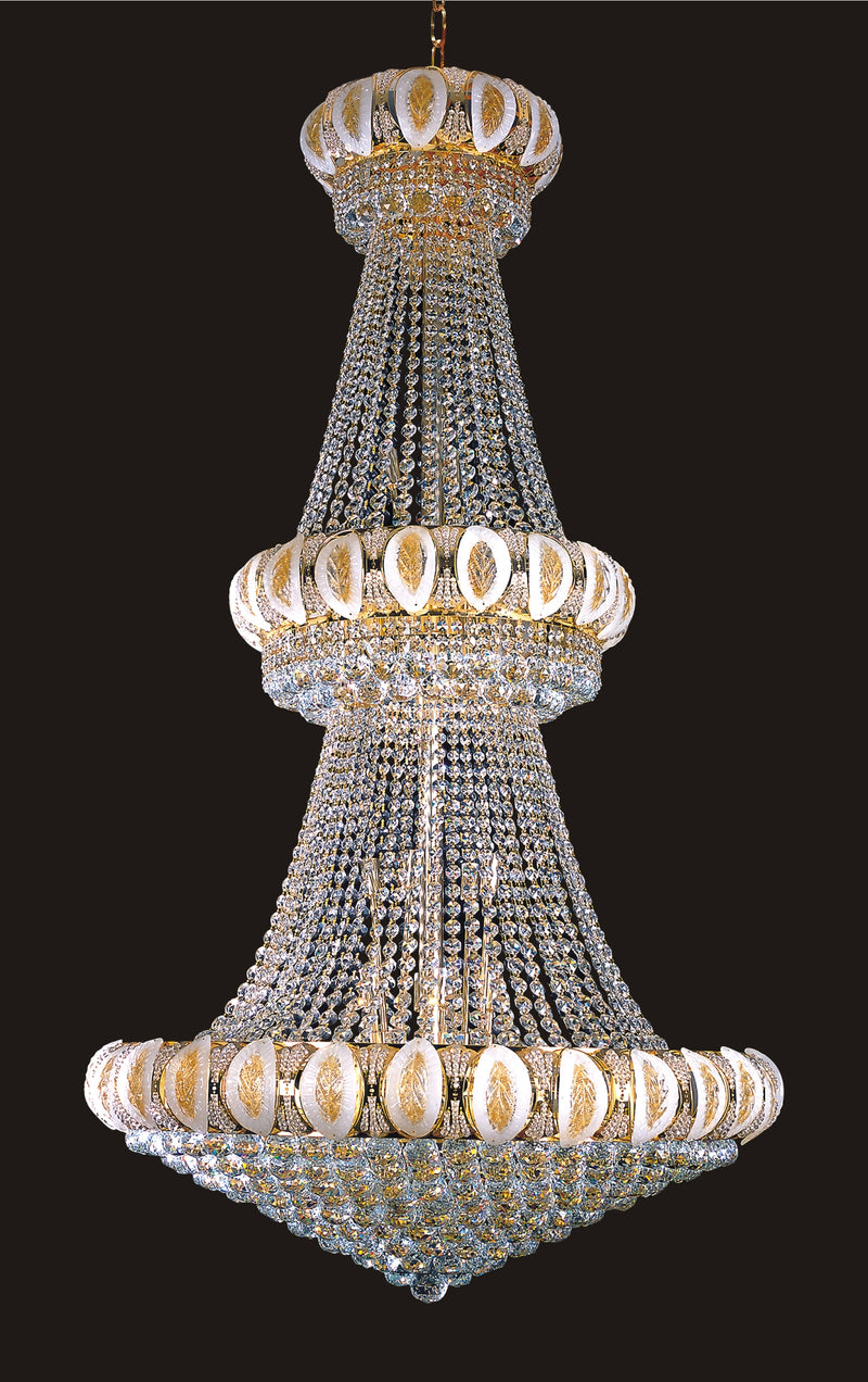 6685H36G - W36X66 GOLD HANGING CHANDELIER - 210000001253