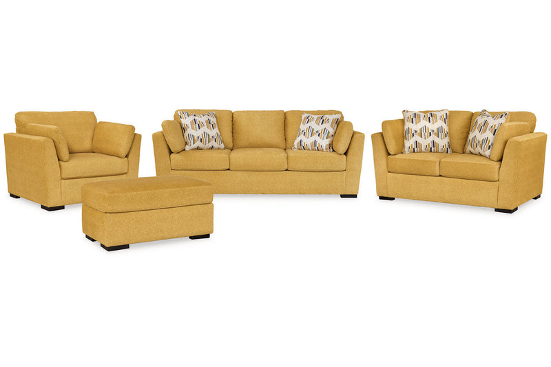 Keerwick  Sofa, Loveseat, Oversized Chair and Ottoman -  Ashley - Luna Furniture
