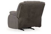 First Base Gunmetal Reclining Sofa, Loveseat and Recliner -  Ashley - Luna Furniture