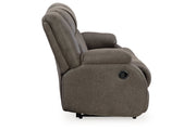 First Base Gunmetal Reclining Sofa, Loveseat and Recliner -  Ashley - Luna Furniture