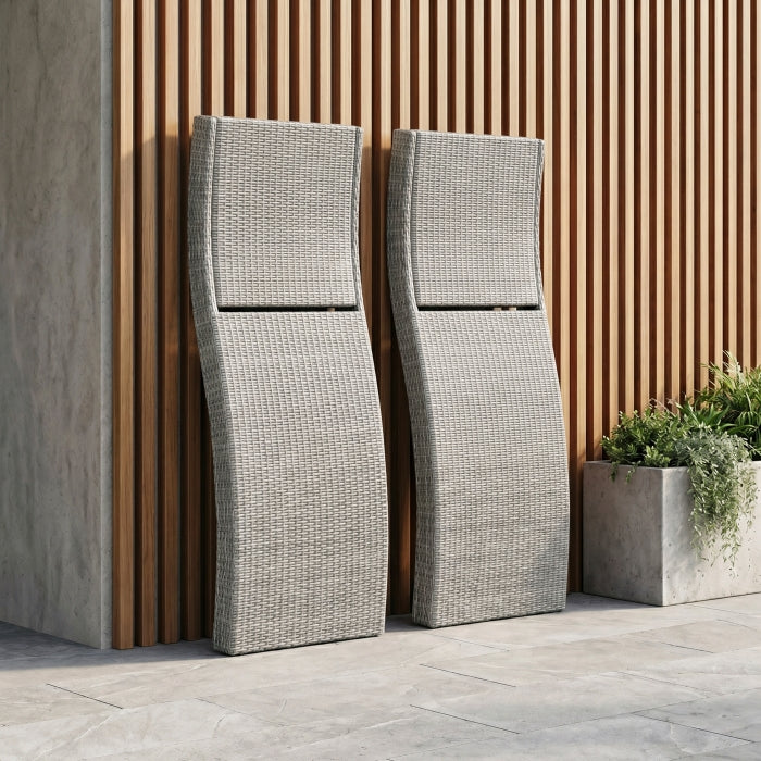 70001RGY-5 Outdoor Chaise Lounger, Set of 2 - 70001RGY-5