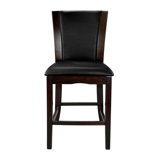 710-24 Counter Height Chair, Dark Brown Bi-Cast Vinyl, Set of 2 - 710-24