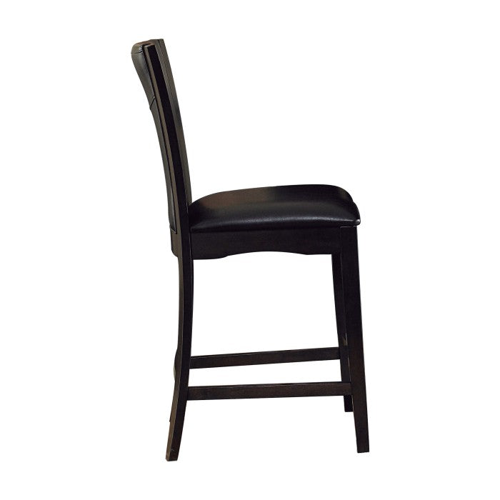 710-24 Counter Height Chair, Dark Brown Bi-Cast Vinyl, Set of 2 - 710-24