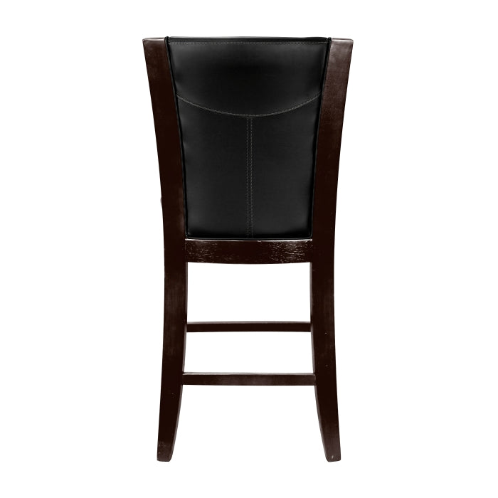 710-24 Counter Height Chair, Dark Brown Bi-Cast Vinyl, Set of 2 - 710-24