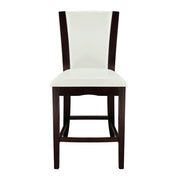710-24W Counter Height Chair, White Bi-Cast Vinyl, Set of 2 - 710-24W