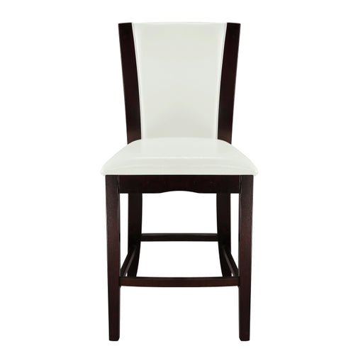 710-24W Counter Height Chair, White Bi-Cast Vinyl, Set of 2 - 710-24W
