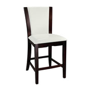 710-24W Counter Height Chair, White Bi-Cast Vinyl, Set of 2 - 710-24W