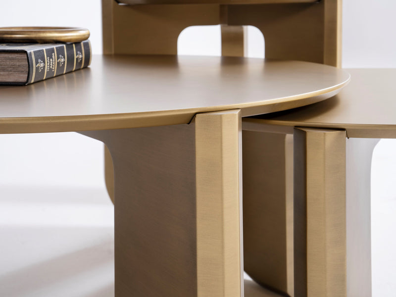 720 Gold 3 Pc Coffee Table Set [ETA: 3/15] - 720GOLD-COFSET