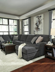Tracling Slate RAF Sectional - Luna Furniture