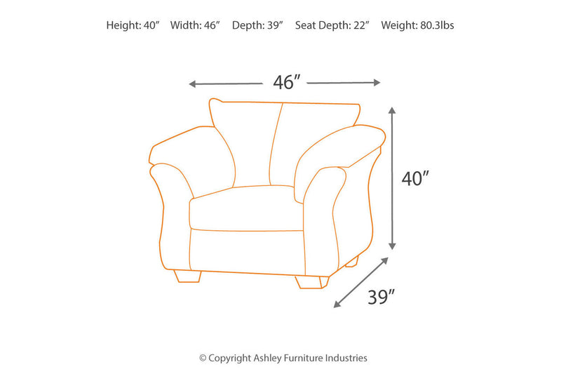 Darcy Cobblestone Sofa, Chair and Ottoman -  Ashley - Luna Furniture