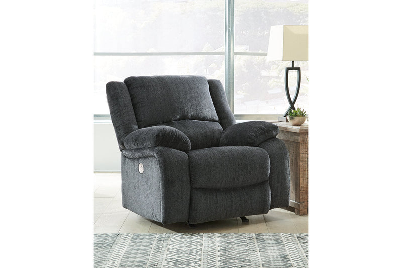 Draycoll Slate Power Reclining Sofa, Loveseat and Recliner -  Ashley - Luna Furniture