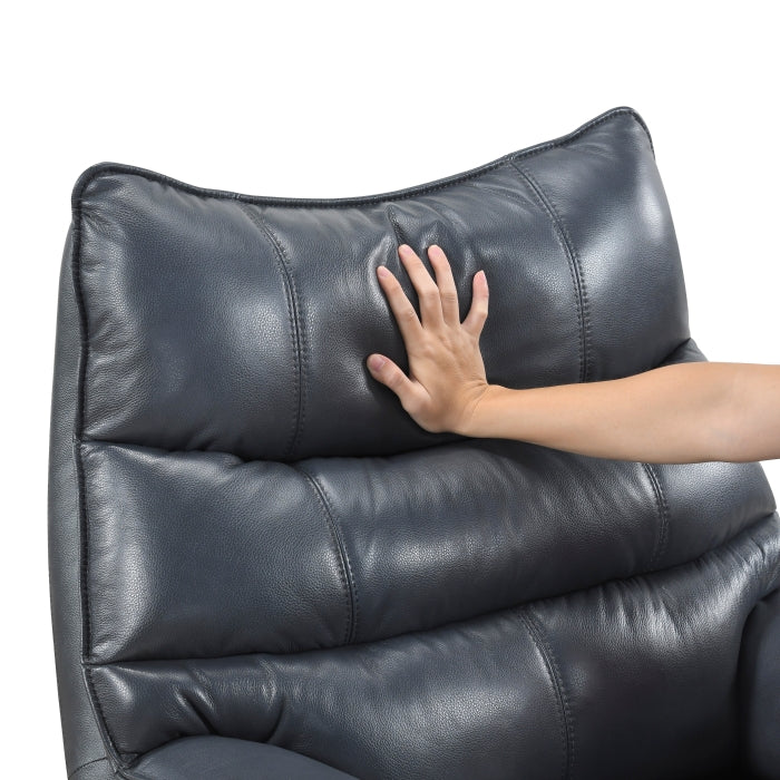 8106BUE-1PW Power Reclining Swivel Chair with Manual Adjustable Headrest - 8106BUE-1PW