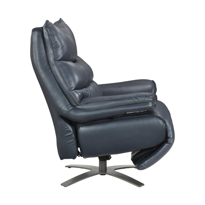 8106BUE-1PW Power Reclining Swivel Chair with Manual Adjustable Headrest - 8106BUE-1PW