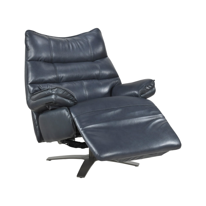 8106BUE-1PW Power Reclining Swivel Chair with Manual Adjustable Headrest - 8106BUE-1PW