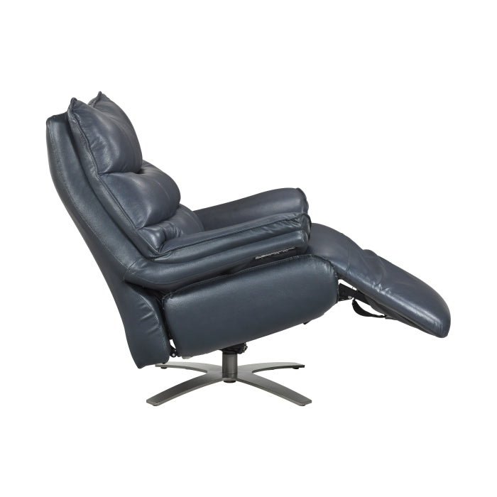 8106BUE-1PW Power Reclining Swivel Chair with Manual Adjustable Headrest - 8106BUE-1PW