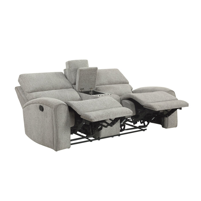 8119MC-2 Double Reclining Love Seat with Center Console - 8119MC-2