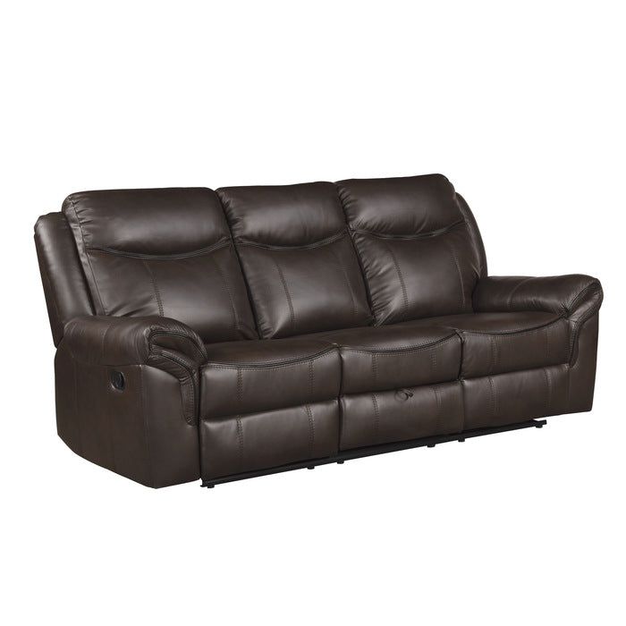 8206BRW*2 2pc Set: Sofa, Love - 8206BRW*2