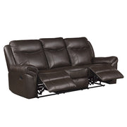 8206BRW*2 2pc Set: Sofa, Love - 8206BRW*2