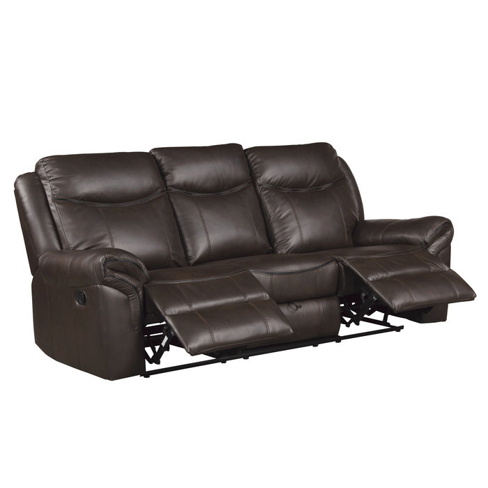 8206BRW*2 2pc Set: Sofa, Love - 8206BRW*2