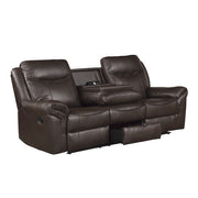 8206BRW*2 2pc Set: Sofa, Love - 8206BRW*2
