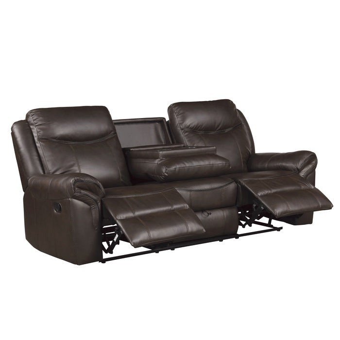 8206BRW*2 2pc Set: Sofa, Love - 8206BRW*2