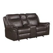8206BRW*2 2pc Set: Sofa, Love - 8206BRW*2