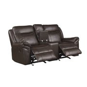 8206BRW*2 2pc Set: Sofa, Love - 8206BRW*2