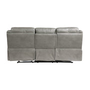 8206GRY*2 2pc Set: Sofa, Love - 8206GRY*2