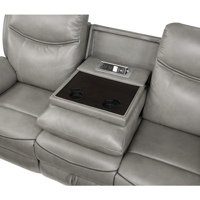 8206GRY*2 2pc Set: Sofa, Love - 8206GRY*2