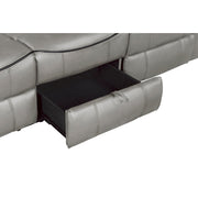 8206GRY*2 2pc Set: Sofa, Love - 8206GRY*2