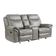 8206GRY*2 2pc Set: Sofa, Love - 8206GRY*2
