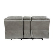 8206GRY*2 2pc Set: Sofa, Love - 8206GRY*2