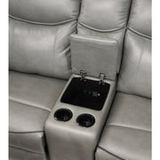 8206GRY*2 2pc Set: Sofa, Love - 8206GRY*2
